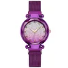 Mulheres Quartz Watch 33mm estilo clássico senhoras relógios montre de luxo elegante moda relógio de pulso redondo gradiente estrelado céu aço inoxidável luminoso