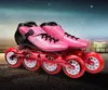 Speed Inline Skates Carbon Fiber Racing Skating Patines Professional 4*100/110mm Competition Skates 4 Wheels with high quality1