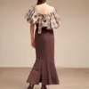 気質エレガントなトランペットスカート女性ファッションハイウエストスリムロングスカートフォールソリッドオールマッチジャパンスタイルMujer Faldas 220221