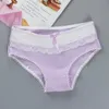 Culottes 3pcs / Lot Filles Dentelle Fille Sous-Vêtements Enfants Coton Lingerie Slip Pour 12-18 Ans