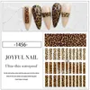 Zebra Leopard Print 3D Nail Stickers Tiger Head Pattern Sexy Nail Art Design DIY Manicure Decals Beauty Tools6068287