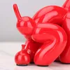 Caca creativa Dog Animales Estatuas Squat globos Arte de escultura Crafts Desktop Decors adornos de decoración del hogar Resina 2108041890