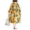 Women Winter Spring Floral A-Line Dress Ladies Flared Sundress Long Sleeve Female Girls Casual Swing Beach Dresses