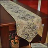 Table Runner Cloths Home Textiles & Garden Luxury Embroidery Decoration For Party Wedding Christmas Supplie 220107 Drop Delivery 2021 Ovcen