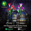 Utomhus LED Solar Lampor RGB Färg Lily Garden Flower Watertisof Landscape Decorative Light for Home Courtyard Decoration