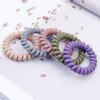 fashion matte phone Line Hair Ring Ladies large bracelet Rubber Bands Stretch traceless cord hair jewelry