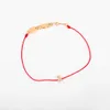 Hot Brand Pure 925 Sterling Silver Jewelry Silver Chain Gold Color Rabbit Bracelet Party Wedding Jewelry Thin Red Rope Bracelet