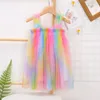 아동복 소녀 Tulle Suspender Skirts 여름 공주 투투 드레스 볼 가운 a 라인 드레스 댄스 파티 Costum 캐주얼 스커트 3317 Q2