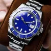 Mais vendida Moda Men's Watch Selp Upgrade Submarine Series Cerâmica Rotativa Sapphire Glass Aço inoxidável BRA181E