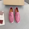 2021 zapatos de vestir de cuero genuino para mujer, color caqui, azul, Cachemira mediana, punta redonda, pareja, mujer, hombre, zapato de primavera y otoño de alta calidad