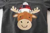 Little maven Children Grey Sweater with Christmas Elk Boys and Girls Autumn Clothes for Lovely Kids 2 to 7 years G1028