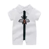 Bebe Baby Romper Summer Fashion Korthuls met korte mouwen 0-3 maanden Baby onesie pasgeboren babyjongen Girs Rompers