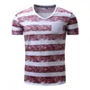 T-shirts Top Selling Produkt i 2022 Vår sommar Kortärmad Europa Amerika Striped Printed Tshirt Kläder