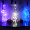 LED gör-det-själv-flaskslingor jul 2M Silvertråd Fairy Belysning för bröllop Halloween Party Inredning