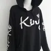 Sudaderas Para Parejas Z Długim Rękawem Królowa Królowa Korona Drukowane Pulower Bluzy Pary Miłośników Bluza Mężczyźni Kobiety Plus Rozmiar Hoody 210517