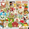 Gift Wrap Event Party Supplies Festive Home Garden 50st/Lot Christmas Animal Waterproof Stickers Guitar Lage Lagoptop Cykel Kylskåp