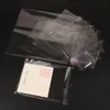 100/200 pièces joint auto-adhésif Transparent OPP plastique Cellophane s pochette cadeaux bijoux emballage sac