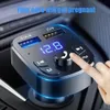 Auto Freisprecheinrichtung Bluetooth-Compactable 5.0 FM-Sender-Car-Kit MP3-Modulator-Player Freisprecheinrichtung Audio-Empfänger 2 USB-Schnellladegerät