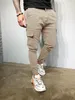 Mens Slim Fit Tracksuit Sport Gym Skinny Jogging Joggers Sweat Pants Byxor Male Casual Solid Pencil Clothing Men's283C