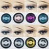 3D Silk Protein Mink False Eyelashes Soft Natural Thick Fake Eye Lashes Makeup Beauty Tools with High-end Round Box