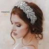 Topqueen S373-FG Lüks Kraliyet Zanaat Bantlar Kadınlar Için El Yapımı Kristal Boncuk Hairband Düğün Gelin Barok Şapkalar Tiaras 210707