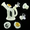 Glass smoke pipe silicone smoking pipes water bongs oil rig bong use for dry herb with small bowl