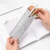 Schwarz Grau Filz Mini Knöpfe Kapazität Bleistift Tasche Schreibwaren Lagerung Organizer Stift Fall Schule Versorgung W0102