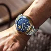 2021 Lige Nova Moda Mens Mens Mecânica Relógios Automático Tourbillon 316L Steel Watch Homens Impermeável Data Relógios Homem Reloj Hombre q0524