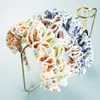 Korean Flower Print Headband for Woman Vintage Bohemian Floral Scrunch Hairband Girls Washing Face Hairhoop Accessory