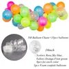 Parti Dekorasyonu 35pcs 10/12 inç lateks balonlar renkli şişme hava konfeti topları zincir düğün Noel dekorasyonları