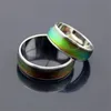 100pcslot Bague en acier inoxydable, bagues d'humeur de taille mixte, change de couleur en fonction de la température, révèlez votre émotion intérieure, bague de couple d'amour 1834998