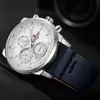 NAVIFORCE Men Watches Top Luxury Brand Waterproof 24 Hour Date Display Quartz Watch Male Leather Fashion Causal Sport Clock 210517