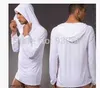 Mäns Casual Pyjamas Man Sleepwear Hooded Silky Tops Homewear Man Casual Shirt Kläder Sleepwear Viscose Pajamas Högkvalitativ 211019
