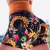 Kadınlar 3D Baskı Yüksek Bel Yoga Şort Biker Spor Gym Egzersiz Endifte Pantolon Seksi Elastik Fitness Koşu Pantolon Kıyafet