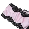 Calcinha feminina sissy lingerie para homens crossdress roupa interior de cintura baixa sexy gay bikini lacework cuecas com protuberância bolsa 268h