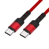 USB Type-C-kabels 1M-3FT 2M-6FT 60W 3A PD2.0 Snel opladen Gevlochten kabel voor Cellphone Tablet Type C-apparaat