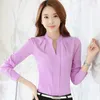 fashion spring Causal Women Blouses top long sleeve Plus Size office wear Elegant chiffon Shirt blousa 881B 210528