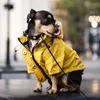 SUPREPET Pet Dog Raincoat with Pockets PU French Bulldog Clothes for Small Dogs Waterproof Puppy Coat Dog Jacket Dog Accessories 210729