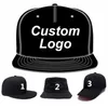 Faible MOQ Personnaliser 3D Broderie Camionneur Football Golf Tennis Hiphop Pleine Fermeture Équipée Snap Fermoir Casquette De Baseball Chapeau Personnalisé Q0911