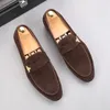 2021 Lüks Tasarımcı Yeni erkek Süet Arılar İş Ayakkabıları Erkek Gelinlik Balo Mezuniyet Oxford Ayakkabı Boyutu 38-44