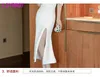 Ldyrwqy koreańska wersja latem Temperamentalsocialite Moda Slim Body Sling with Low-biust Back Fishtail Dress 210416