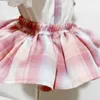 Baby Girl Formal Clothes Set White ShirtSuspender SkirtBow Tie 3PCS Summer Child Clothing Outfit Suit 17Y 2108049386145