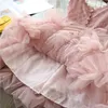 Lace Girls Princess Dress Fluffy Cake Smash Dresses Kids Christmas Party Costume Wedding Birthday Tutu Gown Children Clothing