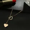 Colar de pingente de coração encantador para as mulheres na moda oca out geometria liga ajustável acessórios de jóias de metal