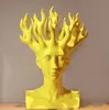 Man Head Ceramic Vase Home Decor Tabletop Vase映画フィギュアアートデザイナーCreative310f