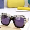 Nowe modne kobiety okulary przeciwsłoneczne Styl 0484 Square Snarkinkin Frame Wysokiej jakości popularne eleganckie i eleganckie szkło ochronne UV4008491894