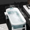 Bathing Tubs & Seats Adult Folding Bathtub Plastic Baby Swimming Pool Children Bath Barrel Household Large Portable Tub Insulation with Lid