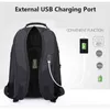 Crossten dayanıklı 17 inç laptop sırt çantası, 45L seyahat çantası, kolej bookbag, USB şarj portu, suya dayanıklı, İsviçre-çok fonksiyonlu 211215