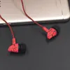 Écouteurs câblés de 3,5 mm dans l'oreille Hearphones Stéréo Bass Earbuds Contrôle du volume avec micro pour iPhone Samsung Xiaomi Smartphones