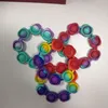 Children's toy four-leaf clover bracelet with color-changing fidget
